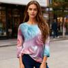 Women's Valentine's Day Print Fashion Casual 3/4 Sleeve Round Neck Top