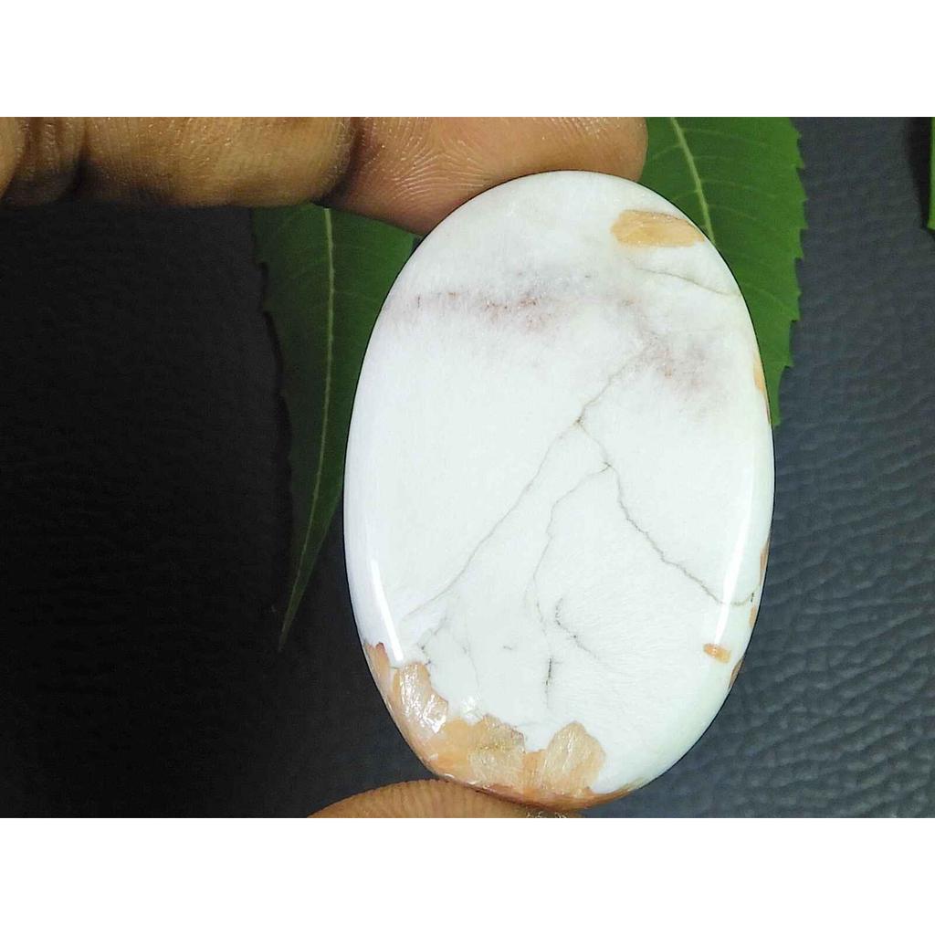 Natural Pink Scolocite Oval Shape Cabcohon Loose Gemstone 102Cts. 30X46X09MM SK-3535