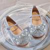 Loafer Kind Weiche Sohle Tanzparty Prinzessin Schuhe Meerjungfrau Lila Glitzer Ballettschuhe Kinder Mädchen