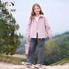 CHANZUIGOU Girls' Lightweight Outdoor Cargo Pants with Star Patch