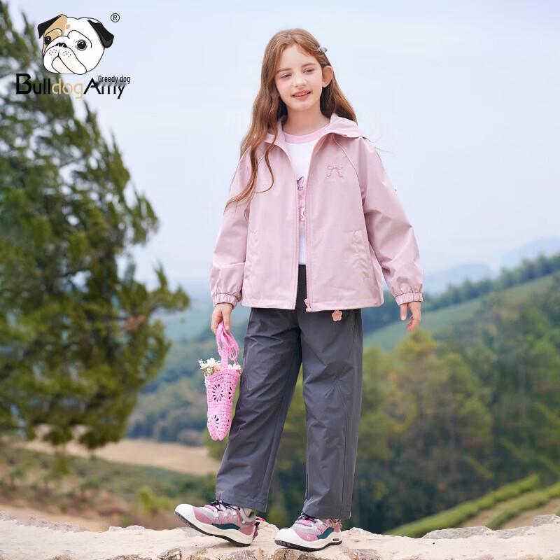 CHANZUIGOU Girls' Lightweight Outdoor Cargo Pants with Star Patch