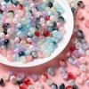 20/50pcs 8/10mm Colorful Glass Crackle Beads Round Spacer Loose Beads for DIY Jewelry Bracelet Necklace Accessories Making