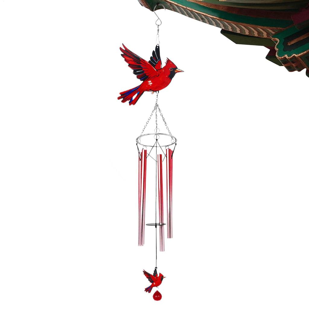 Bird Wind Chimes for Outside Rotating Art Ornament Wind Bell for Balcony Porch Garden Backyard Window Patio Home Outdoor