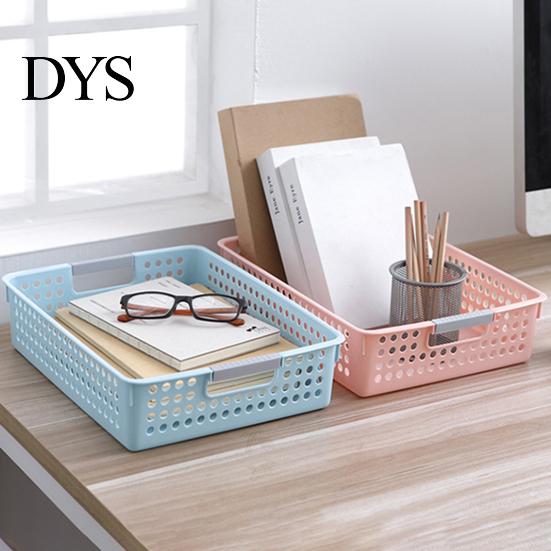 Desktop Basket Storage with Handle Dirt-proof PP Simple Organizer Appearance Sundries Box Kitchen Supplies