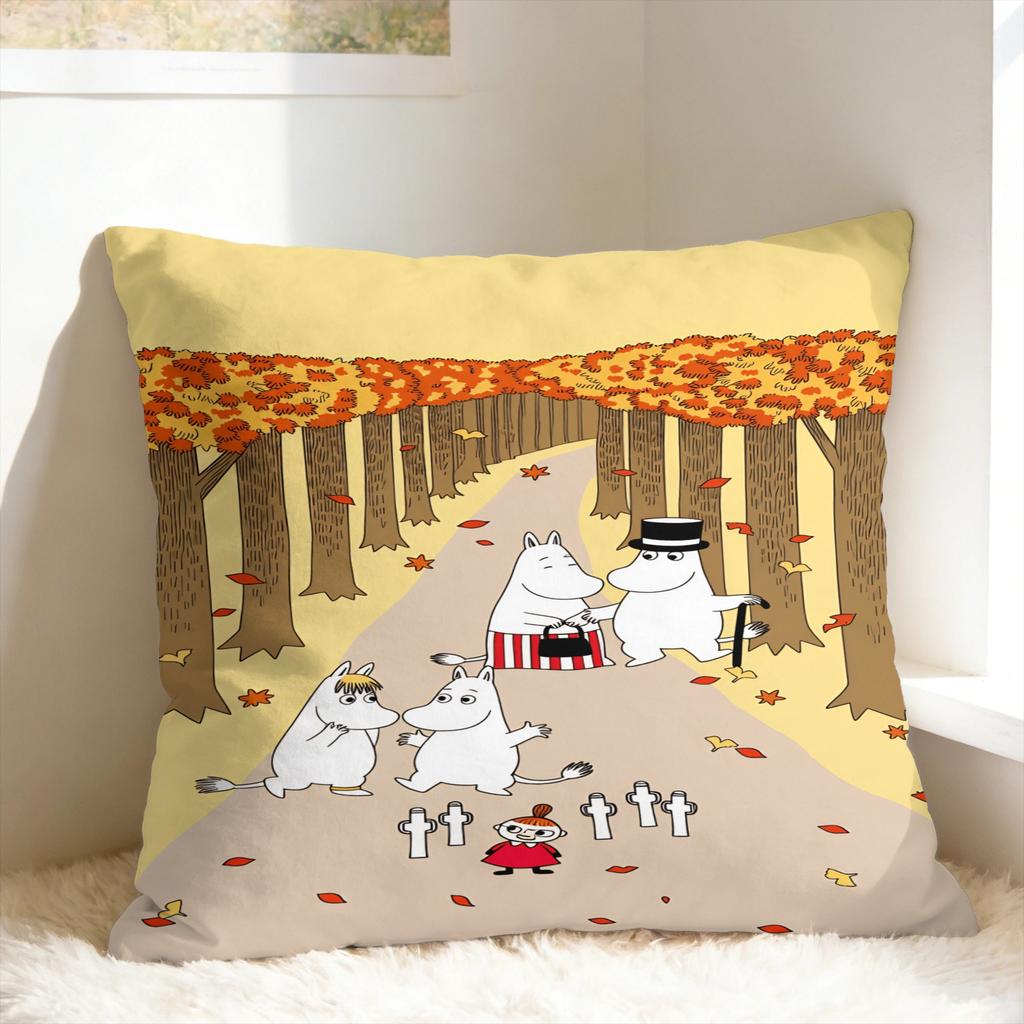 Cute M-Moomins Pillow Cover Soft Cushion Cover Funny Pillow Case For Wedding Party Home Decor