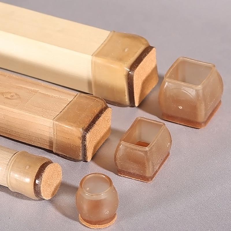 Silent Wear-Resistant Silicone Chair and Table Leg Covers