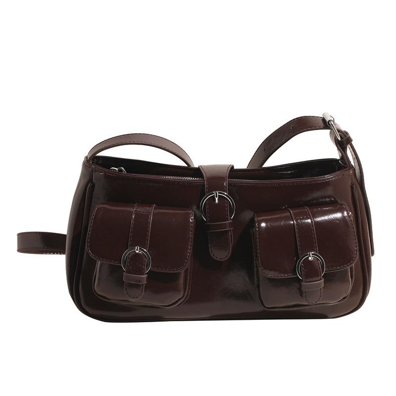 Retro high-end underarm bag women's commuter small square bag new spring and summer fashion casual shoulder messenger bag