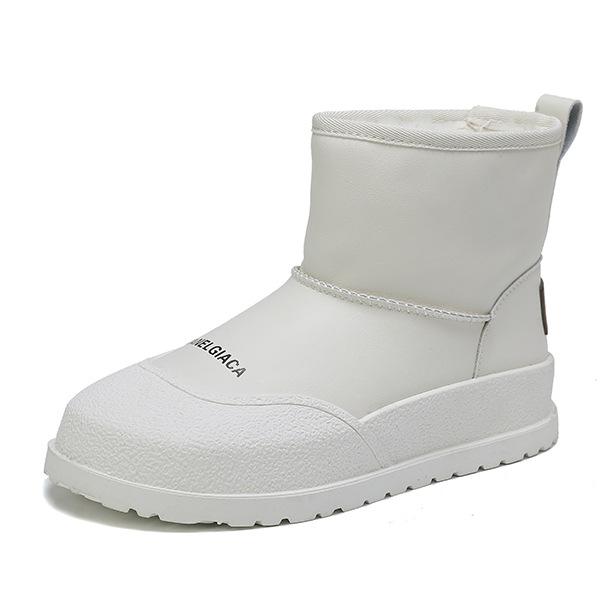 Snow boots winter new thick velvet thickened fashion warm tube Internet celebrity trend thick sole heightening cotton shoes