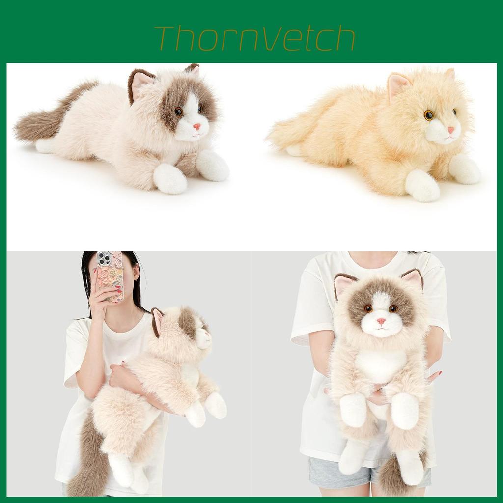 Plüschkatzenpuppe mit PP-Baumwollfüllung für Kinder und Erwachsene Kuschelkomfort
