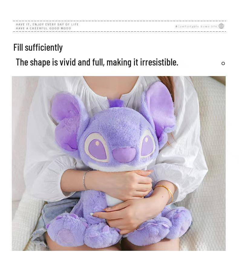 Large Purple Stitch Plush Toy - Perfect Gift for Girlfriend, Best Friend, Valentine's Day, or Birthday