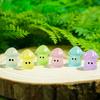 100Pcs Luminouses Resins Miniature Mushroom Glowing In Dark Miniature Mushroom DIY for Garden Decorations
