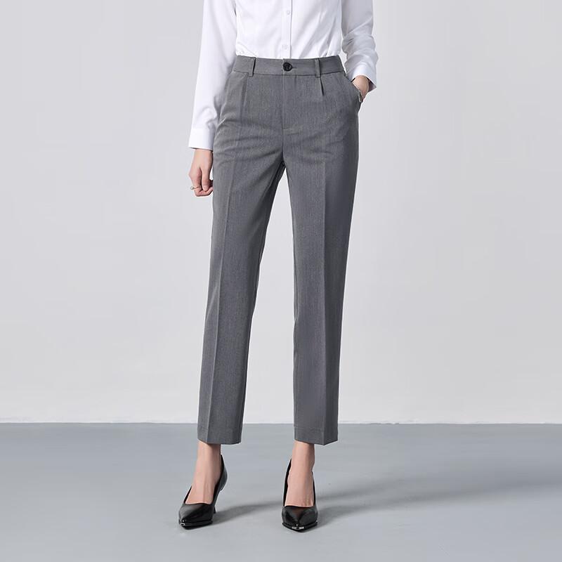 

Women s Slim-Fit Professional Straight-Leg Trousers S