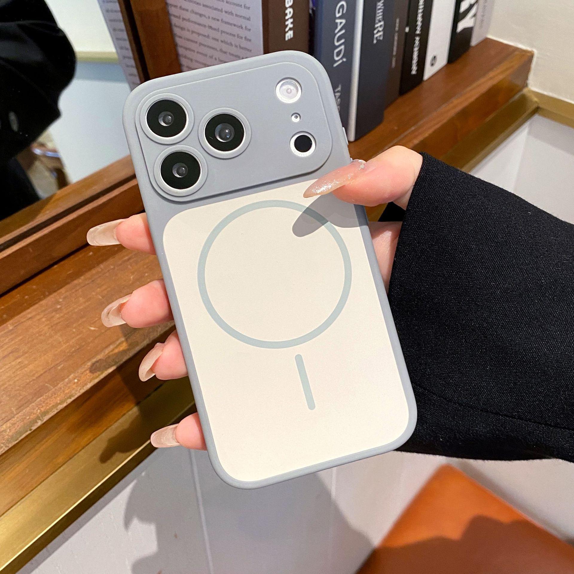 

Compatible with Apple 17Promax: Dual-color, skin-feel magnetic iPhone 16 case with full coverage and drop-proof protection. 15 Pro