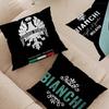 B-Bianchi Logo Pillow Gift Home Office Decoration Bedroom Sofa Car Cushion Cover Case 45x45