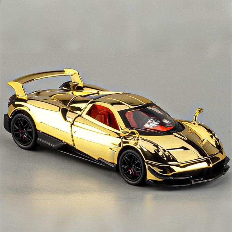 1:32 Pagani Huayra Dinastia Alloy Electroplating Sports Car Model Metal Toy Track Racing Vehicle Car Model Sound Light Kids Gift
