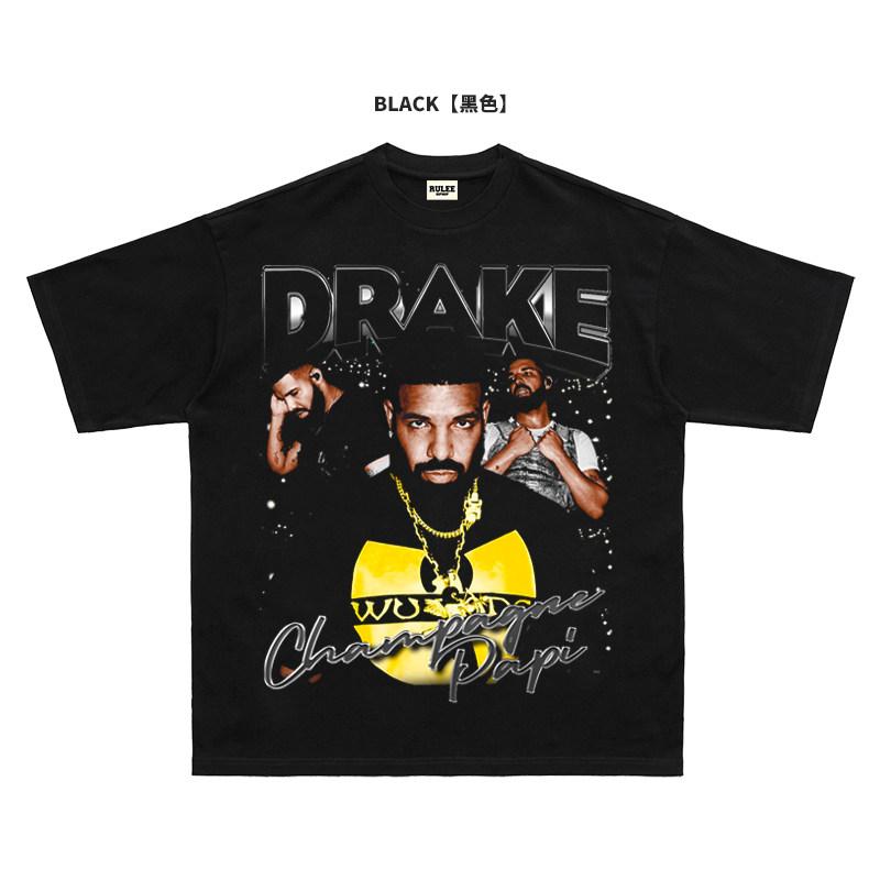 2026 Summer New Design Drake High-Quality Hip-Hop Street Comfortable Men's Round-neck Printed T-Shirt