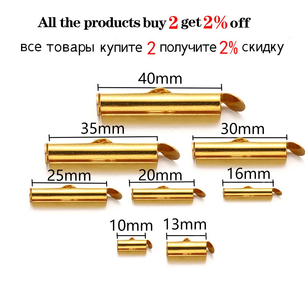 10sets/lot 10-40mm Lobster Clasps Hooks Bracelet End Connectors Slider Clasp Extending Chain For DIY Jewelry Making Finding