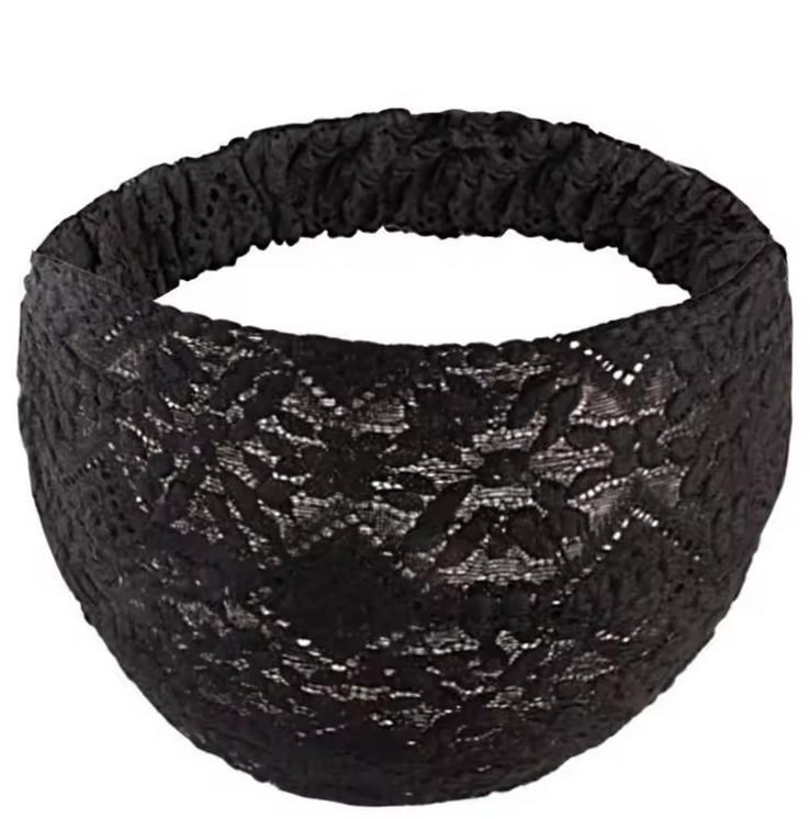 Solid Hollow Flower Headband Temperament Hair Hoop Korean Style Lace Hairbands Non Slip Headwear Girls Wide Side Head Wrap Gifts