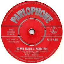 

7inch Record MATT MONRO Gonna Build A Mountain 45R4819 Parlophone 1961 UK Pop Used