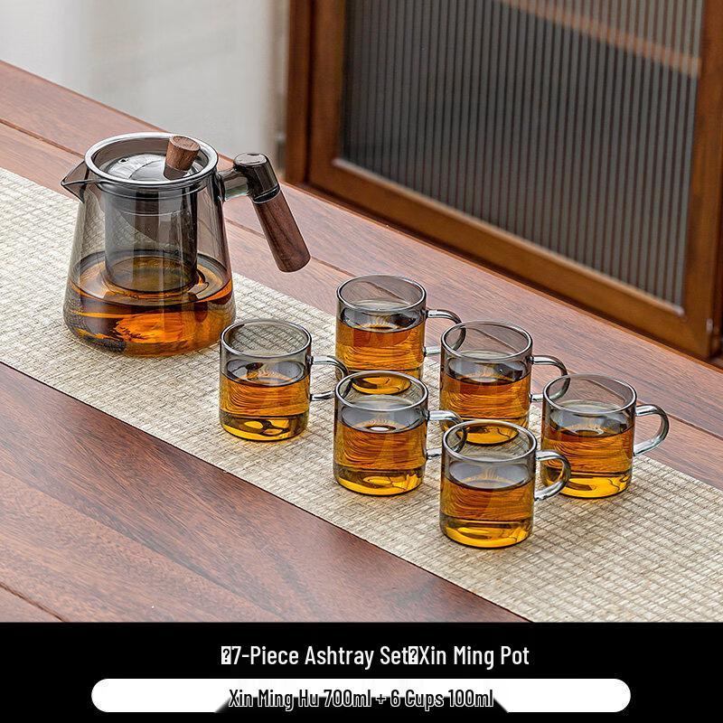 ZISIZ 2025 Glass Tea Set for Home & Office