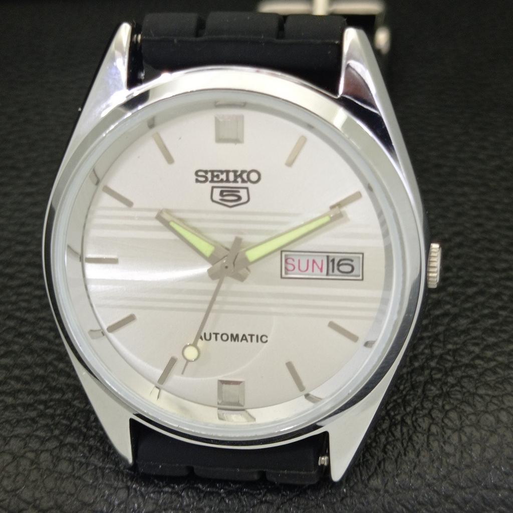 REFURBISHED SEIKO AUTOMATIC 6309A JAPAN MENS VINTAGE SILVER DIAL WATCH a701700-5 R206c-a701700