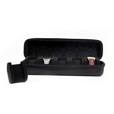 Watch Case 5 Slot Watch Carry Case Travel Watch Box, Portable Travel Watch Roll, Hard Mens Watch ...