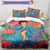 3pcs Duvet Cover Set (1*Duvet Cover + 2*Pillowcase, Without Core), doll Print Soft All‑Season Bedding Set, Home Bedroom Decor Gift