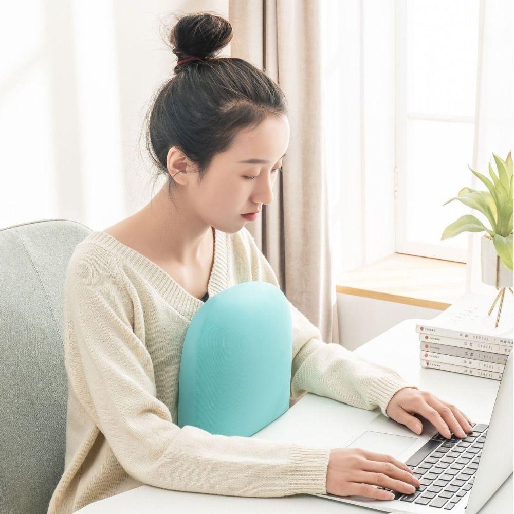 Portable Sponge Nap Pillow Macaron Color Soft Neck Pillow Multifunction Cervical Support Travel Sleeping Pillow Office