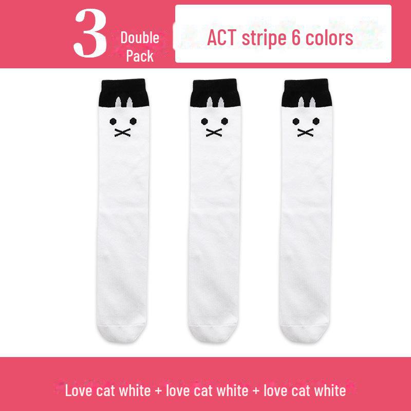 Șosete înalte până la genunchi pentru fete de primăvară și toamnă - șosete de vițel cu tub mijlociu pentru copii și bebeluși