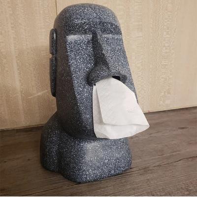Verkauf Tissue Box Cover Ostern Insel Harz Stein Figurine Tissue Box Indoor Hause Restaurant Büro Dekoration Handwerk Ornament