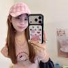 Round Edge Strawberry KT Cat iPhone 14/13 Pro Max Anti-Fall Case