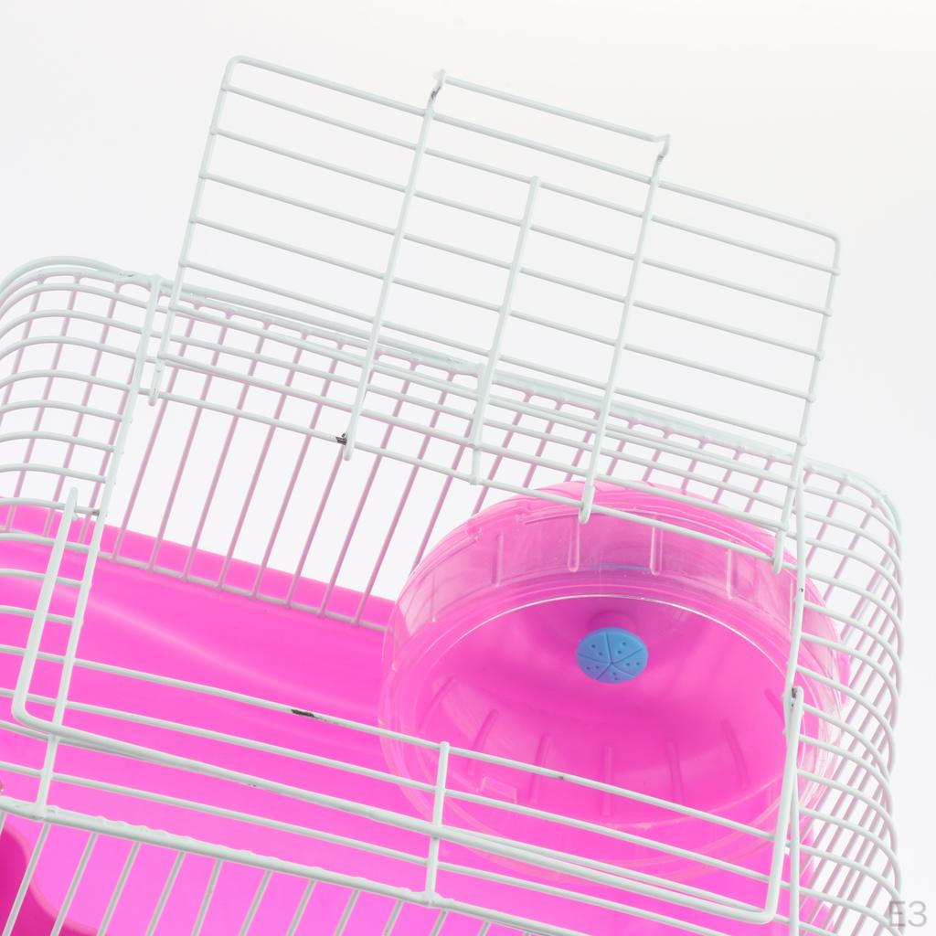 Hamster Gerbils Cage Transport Box With Running , Pink