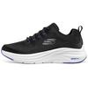 Scarpe Casual Basse in Rete Vapor Foam con Punta Tonda e Lacci Uomo Sneakers Nero Bianco Blu 232625-BKBL