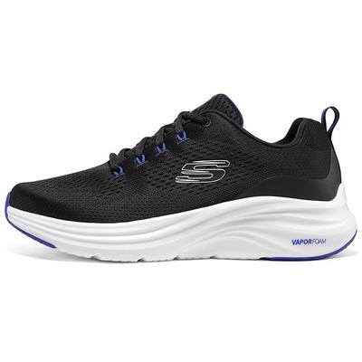Scarpe Casual Basse in Rete Vapor Foam con Punta Tonda e Lacci Uomo Sneakers Nero Bianco Blu 232625-BKBL
