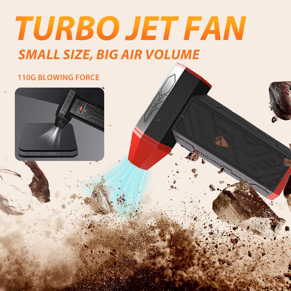 Turbo Fan Jet 400000RPM Turbo Jet Blower Brushless Motor Electric Air Blower Violent Fan For PC/Keyboard/Car Cleaning Air Duster