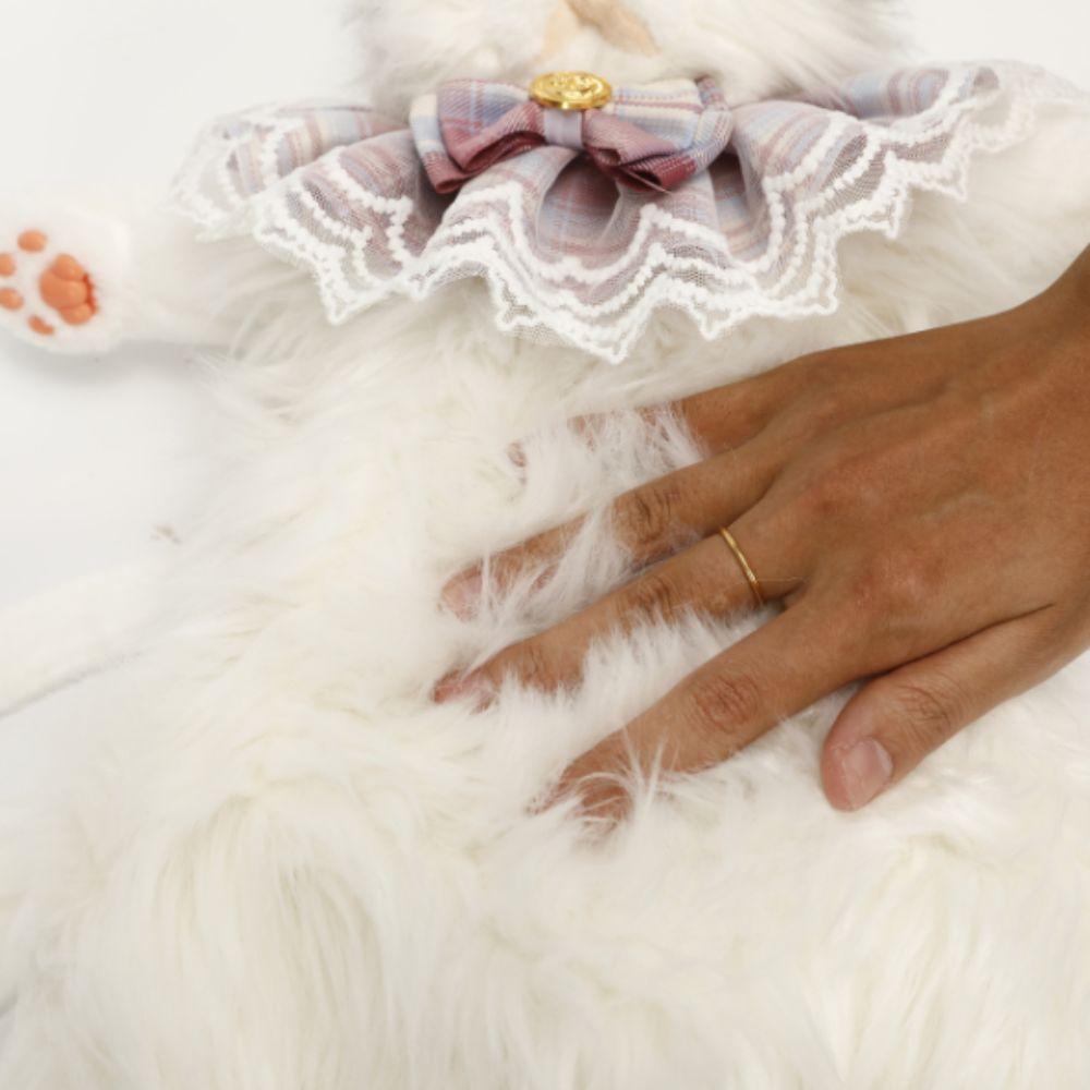 Long-haired Fluffy Cat Doll Backpack Super Realistic Cute Women's Backpacks  Boys Girls