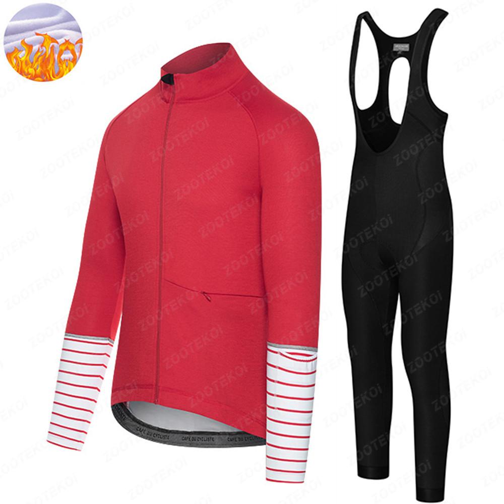 

2026 Winter Fleece Riding Suit Set Cycliste Winter Clothing Men Long Sleeve Fleece Cycling Jersey Wear Jersey Suit MTB Warm Bib Pants Ropa Ciclismo 5XL