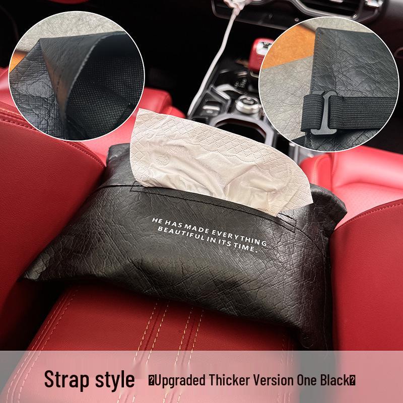 Wall-Mounted Luxury Car Tissue Box: Waterproof, Pull-Out Design, DuPont Paper, Customizable High-End Feel