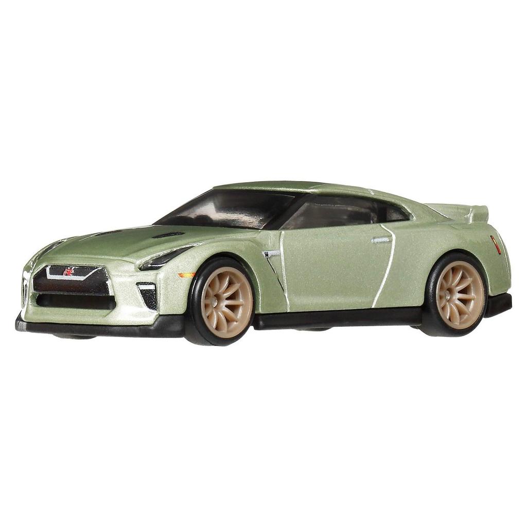 Hot Wheels Premium 2-Pack Nissan GT-R Nismo GT3 & Nissan GT-R (R35) Millennium Jade Diecast Toy Car Set