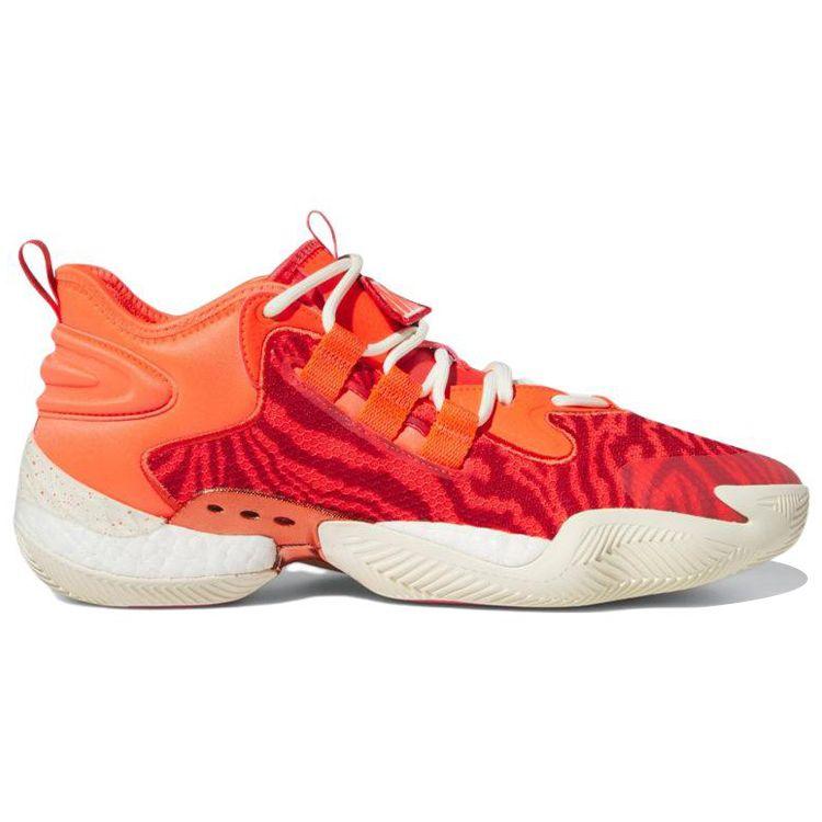 Adidas BYW Select Fashion Versatile Non-Slip Wear-Resistant Lightweight Low-Top Basketball Shoes Unisex Sneakers Red Orange IF2165