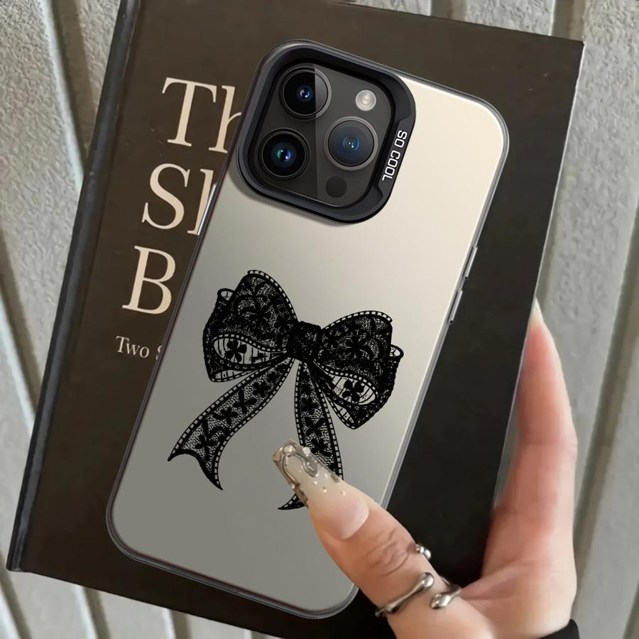 

Black Lace Retro Cool Back Phone Cover Case for iPhone 17 Pro Max 14 12 XS 13 Pro 15 Plus 16 Air XR 11 iPhone X