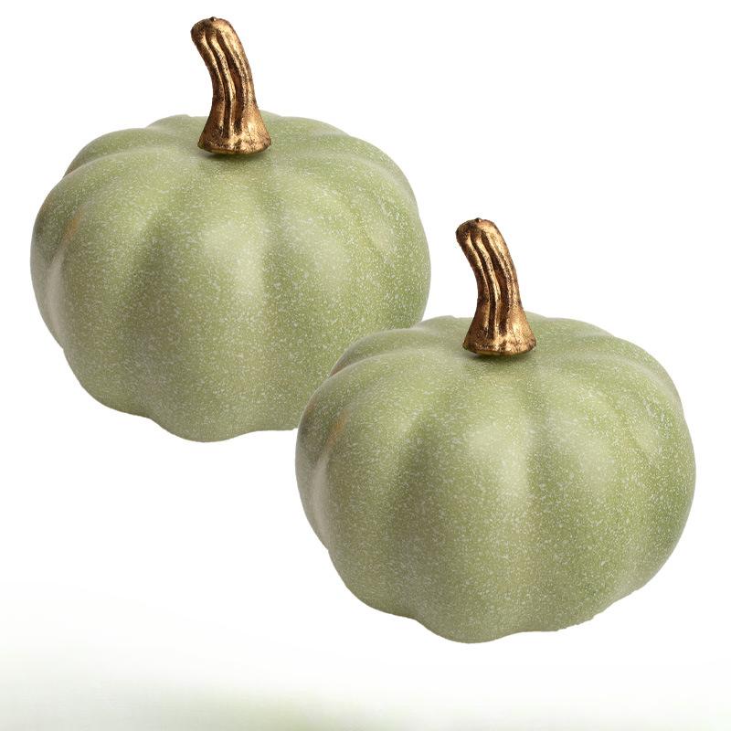 

Набор из 2 искусственных тыкв, Искусственная тыква, Модель тыквы-симулятора, Декоративная искусственная тыква для Хэллоуина, Дня благодарения, Центральный элемент стола