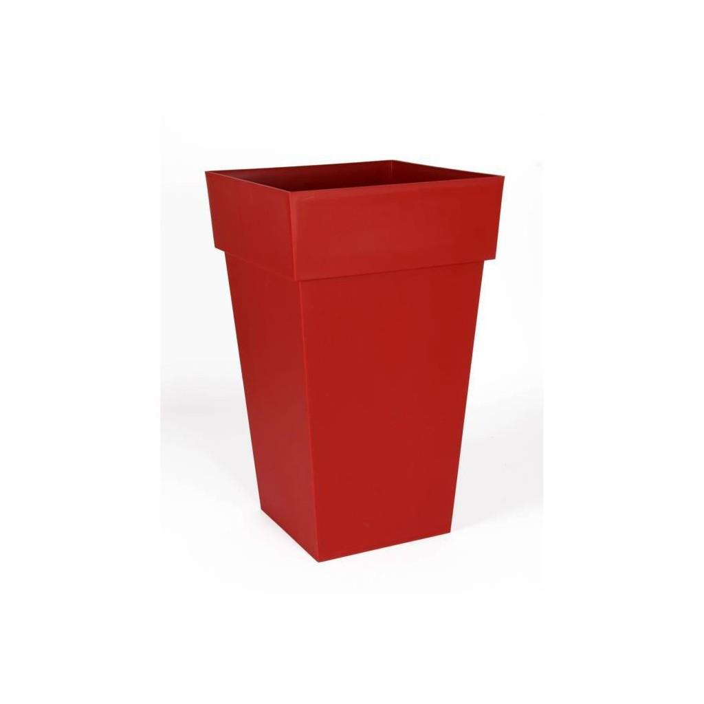 Pot EDA Rouge Carré 32 x 32 x 32 cm