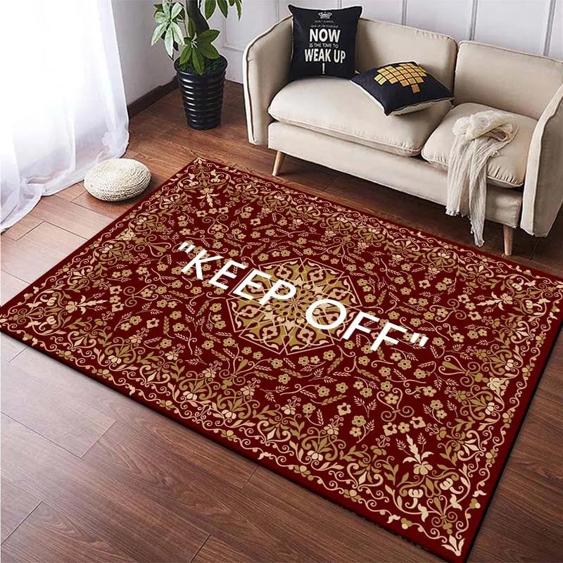 “keep Off' Carpet Luxury Decor Rugs Living Room Home Leisure Area Anti-slip Rug Bedside Soft Foot Mats Indoor Extrance Doormat