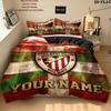 Custom Athletic Club Bilbao Bedding Quilt Set Quilt Cover Pillowcase Home Decoration Birthday Gift (1 * Duvet Cover + 2 * Pillowcase, Without Core)