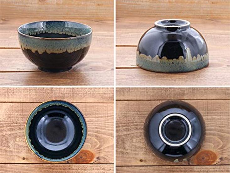 Tableware East Donburi Okonomi-don (Small) Tenmoku Shiranagashi Japanese Tableware