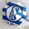 1 PC Automatic Folding Umbrella - FC Schalke 04 Custom Name Pattern, Portable & Foldable Design with 8 Ribs, Christmas Birthday Gifts