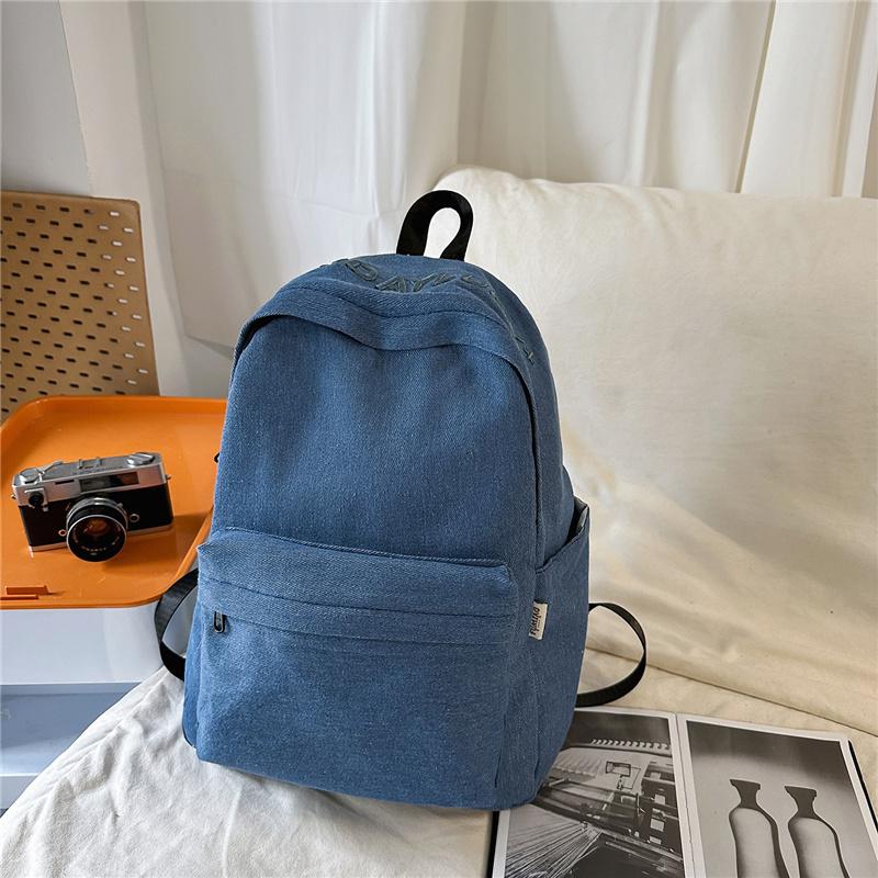 

Женский рюкзак большой вместимости для средней школы Small темно-синий