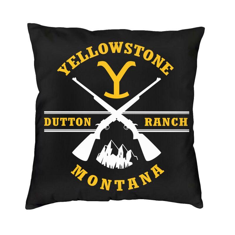 Luksusowa poszewka na poduszkę Yellowstone 45x45cm poliester Dutton Ranch rzuć poszewka na poduszkę Sofa krzesło kwadratowa poszewka na poduszkę Home dekoracyjne