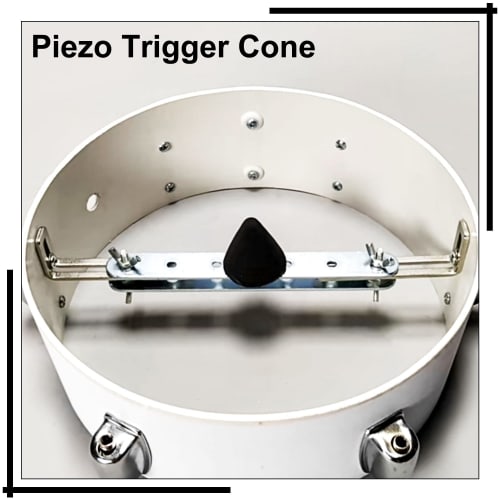 Yibuy 5pcs Electronic Drum Piezo Trigger Cone Cylinders 28*20mm Foam + 5pcs Electronic Drum Piezo Trigger Cones Trigger Pads